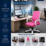 Office Chair Model AX-404A-PNK